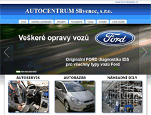 Tablet Screenshot of ford-slivenec.cz